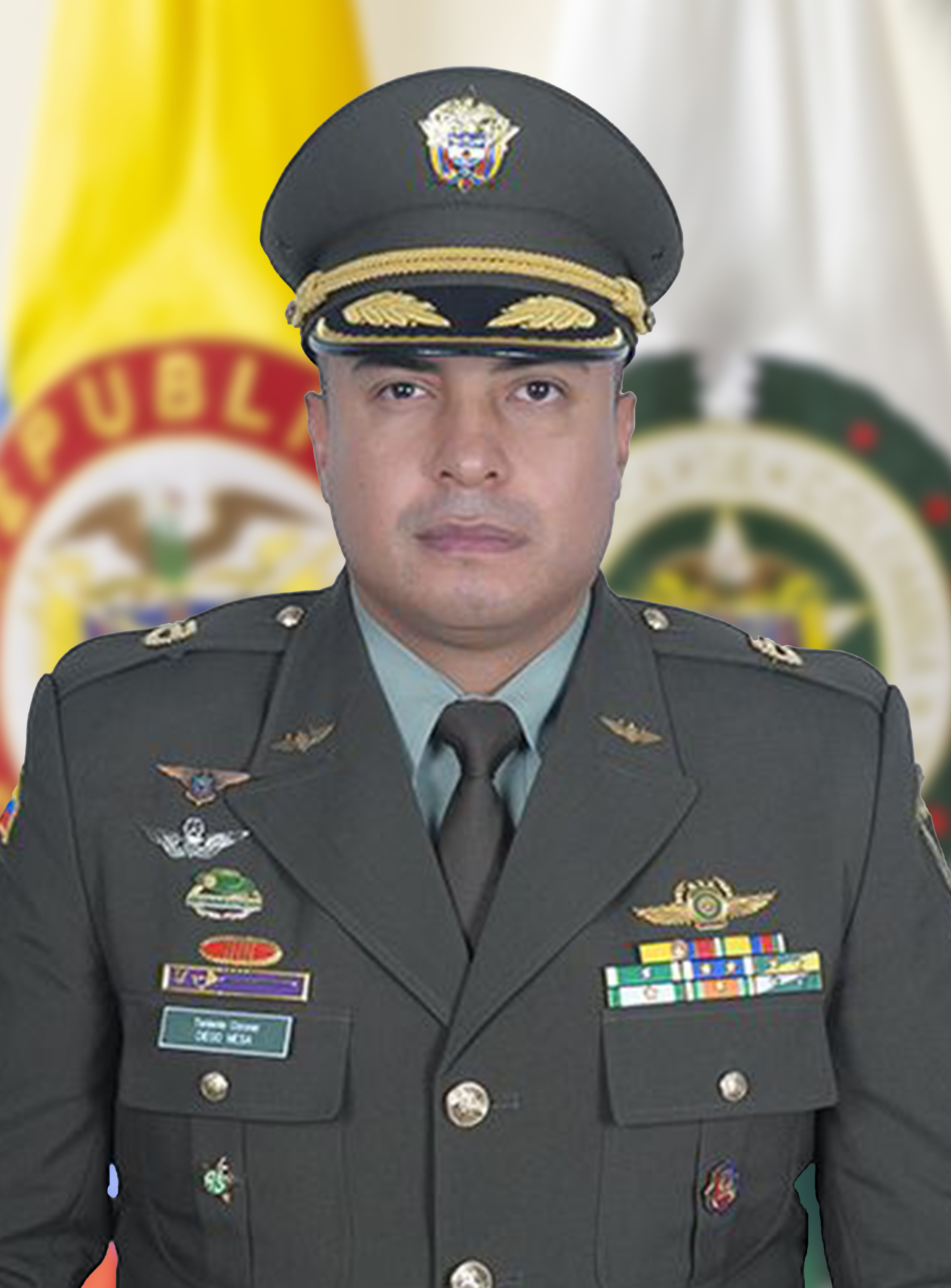 Teniente Coronel Diego Felipe Mesa Mera Director Escuela de Aviación Policial