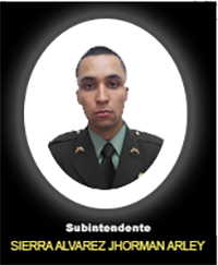 Fotograf&iacute;a del Se&ntilde;or Si. Sierra &Aacute;lvarez Jhorman Arley quien falleci&oacute; en cumplimiento de su deber.