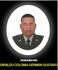 Fotograf&iacute;a del Se&ntilde;or It. Giraldo Colonia German Gustavo quien falleci&oacute; en cumplimiento de su deber.