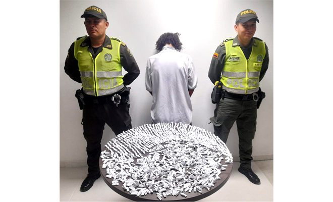 La sustancia avaluada en $3.000.000 iba a ser distribuida en el barrio Brisas del Guatiquía. 