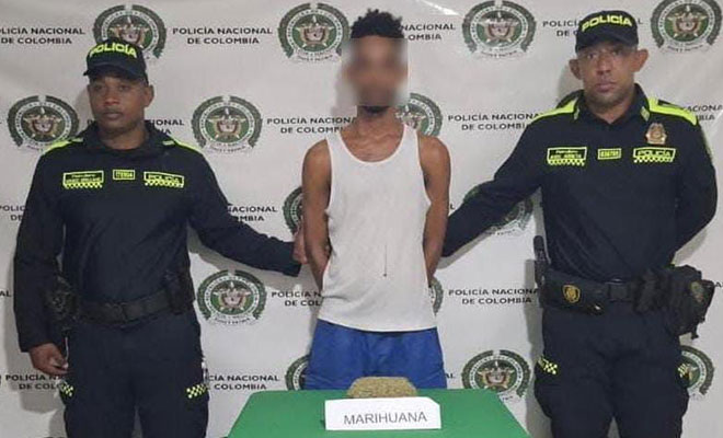 1.100 gramos de marihuana fueron incautados en Bosconia