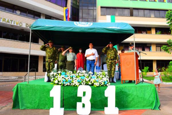 En la capital de la esperanza, conmemoramos los 131 años de la Policía Nacional.