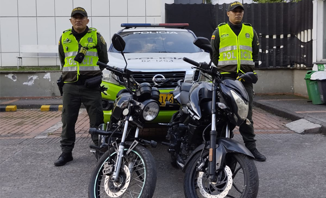 Policía recuperó dos motocicletas que habían sido  hurtadas en Villavicencio
