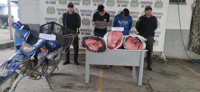 Capturados dos hombres en flagrancia por el delito de abigeato
