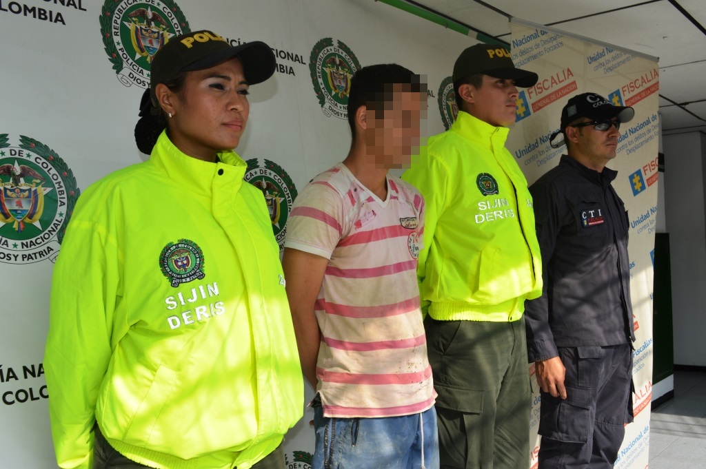 Capturado ex-guerrillero buscado por los delitos de desaparición forzada y homicidio en persona protegida