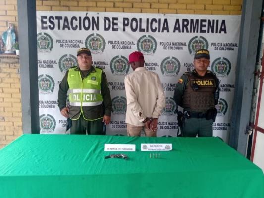 Capturado por porte de armas