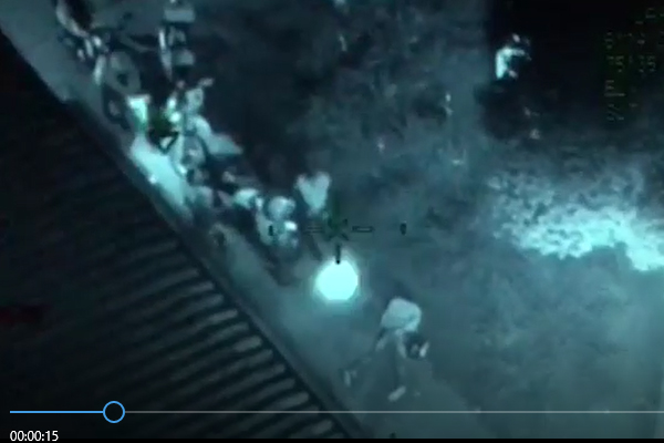 Con apoyo aéreo de Halcón Bell 407 capturamos dos personas por hurto a supermercado 