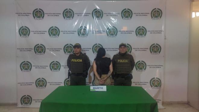 Capturada una mujer por el delito de hurto