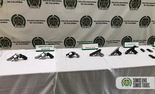 Incautadas 06 armas a integrantes de las estructuras delincuenciales ‘pachelly’ y ‘niquía’ de Bello