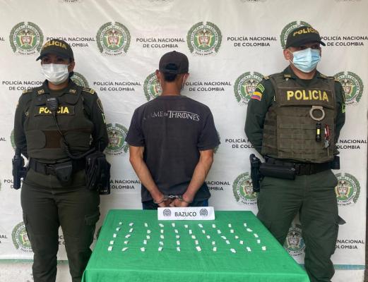 Se captura un sujeto con bazuco