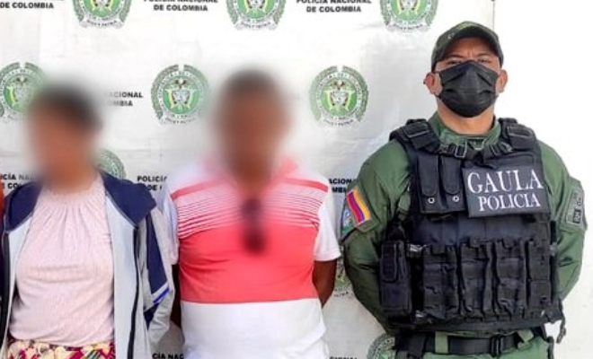 Dos personas capturadas y una adolescente aprendida por el delito de extorsión en el municipio de Magangué