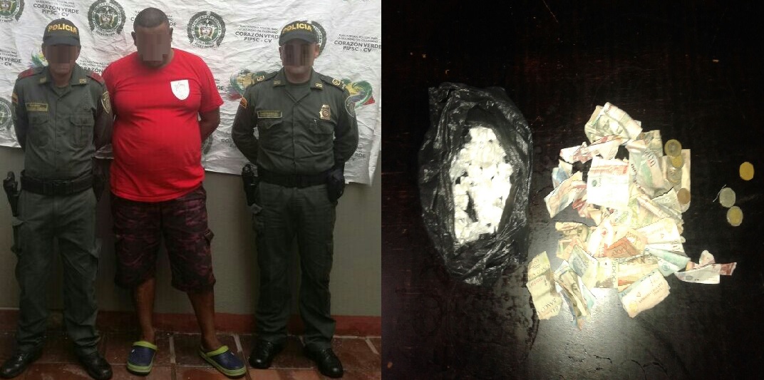 Esta persona expendía el estupefaciente a turistas y propios a los alrededores de la playa 