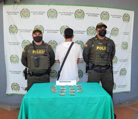 Ciudadano es capturado en La Tebaida con Marihuana