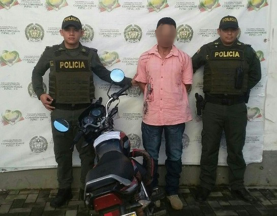 La captura de esta persona se realizò en el municipio de Montelìbano