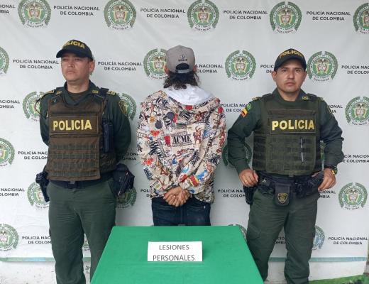Hombre de 38 años capturado por el delito de lesiones personales