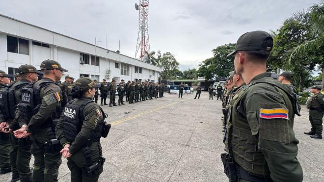 79 policías llegaron a reforzar la seguridad