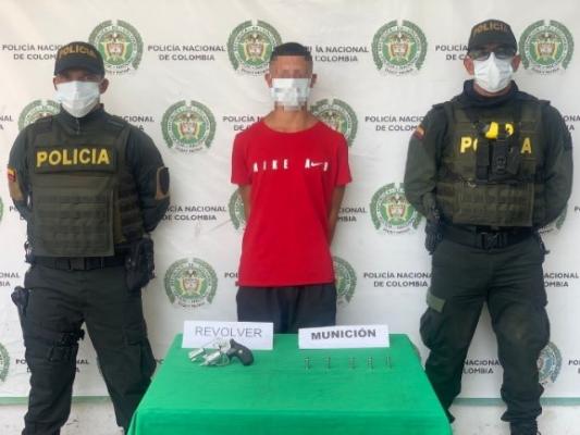 Capturado con arma de fuego 