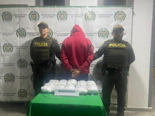 Se logra la captura de un sujeto con estupefacientes
