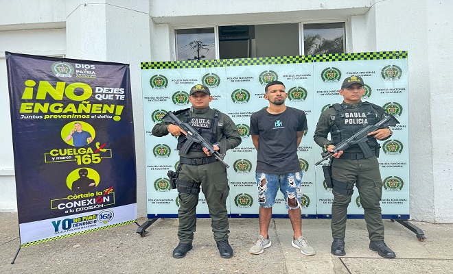 Capturado alias “Jhan” jefe de sicarios del “Los de la Unión”