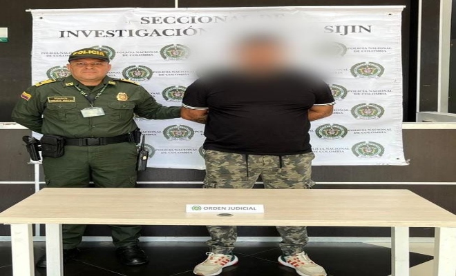 Capturado 'Andrés', tenía vigente una orden de captura por los delitos de concierto para delinquir.