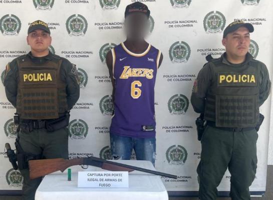 Capturada una persona en el municipio de Puerto Tejada por el delito de fabricación, tráfico, porte o tenencia de armas de fuego