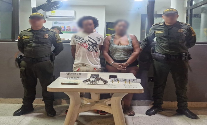 Capturada una pareja por porte ilegal de armas de fuego
