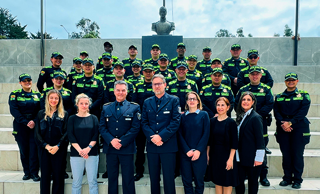 Capacitación en comunicaciones con la Policía de Berlín