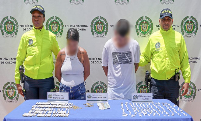 Operativo en la comuna 6 deja dos capturados por tráfico de drogas