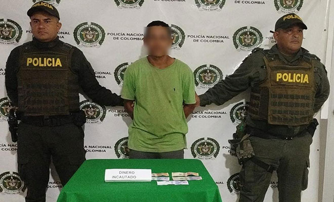 Capturado sujeto por el delito de extorsión