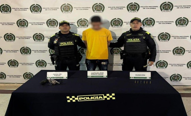 Capturado en Bello por porte ilegal