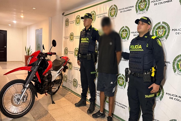 Capturado en Neiva por hurto de motocicleta