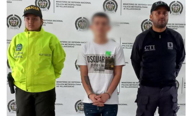 Capturado en Villavicencio alias "Turrón" por homicidio agravado y porte de armas de fuego
