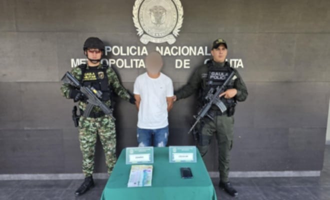En flagrancia fue capturado presunto integrante del ELN