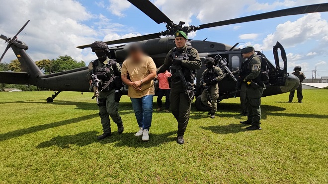 Capturado por delitos como concierto para delinquir agravado con fines de desplazamiento forzado