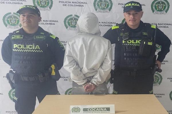 Mediante un registro a personas un hombre fue capturado en flagrancia 