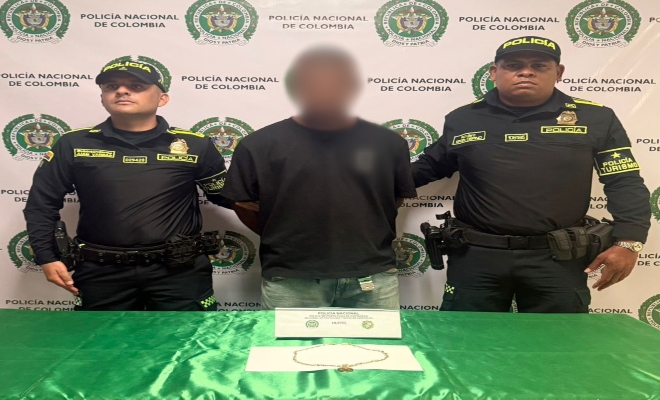 Dos policías, un capturado y elementos incautados