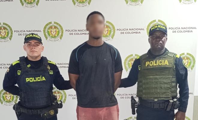 Capturado por el delito de hurto 