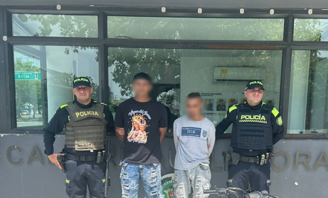 Capturados por el delito de porte ilegal de armas de fuego