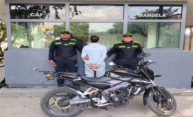 Capturado en operativo contra el hurto a motocicletas