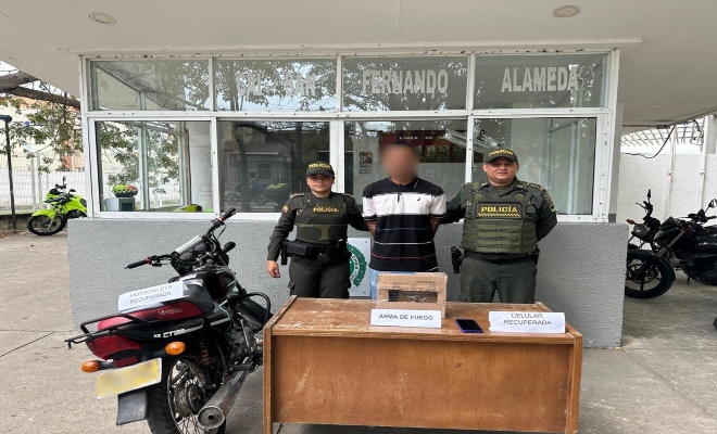 Capturado presunto delincuente tras sustraer un celular y movilizarse en motocicleta hurtada