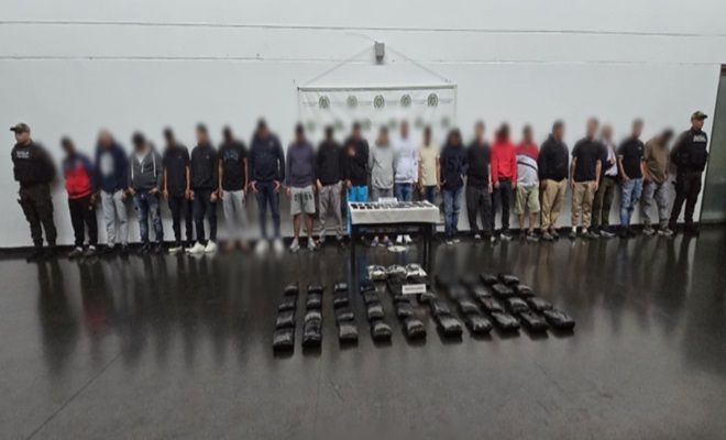Capturados 23 integrantes del grupo delincuencial del nororiente de Medellín en el marco de la Operación Júpiter