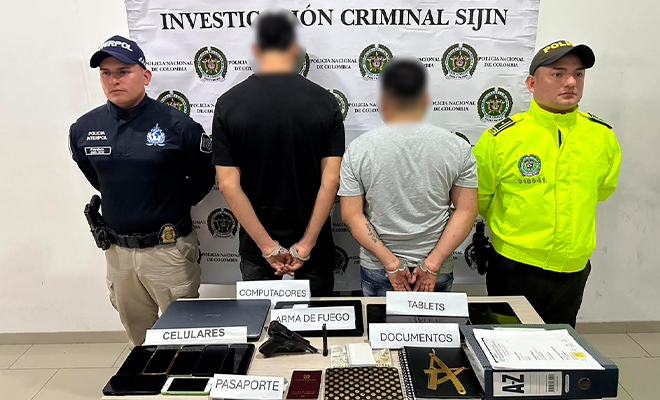 Capturados y elementos incautados