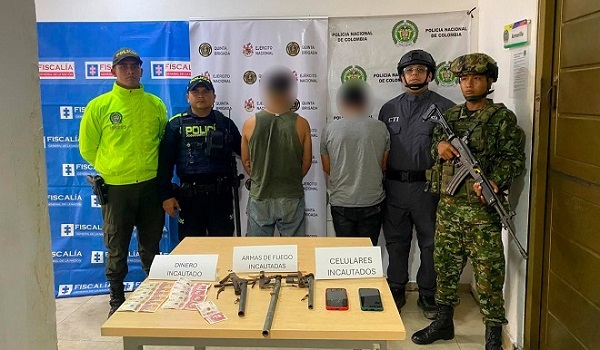 Capturados y elementos incautados