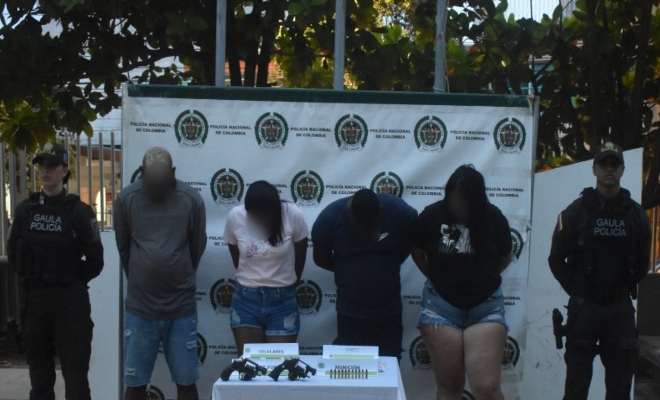 Capturados por el delito de extorsion