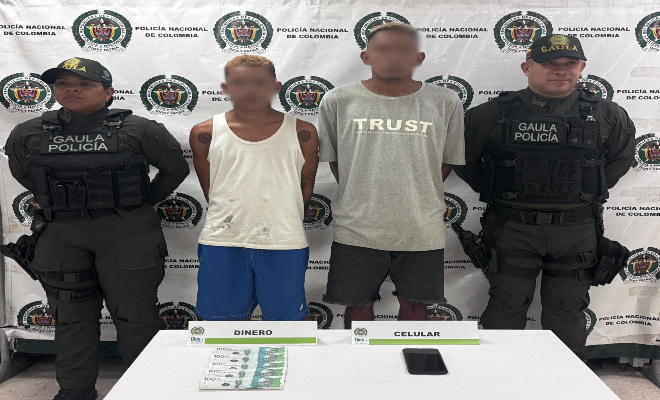 Capturados por el delito de extorsion