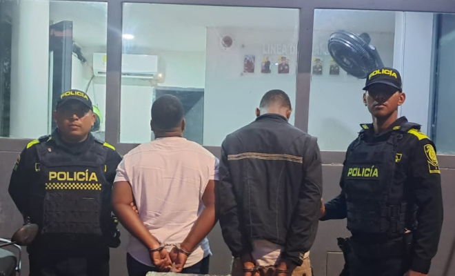 Capturados por el delito de porte ilegal de armas de fuego