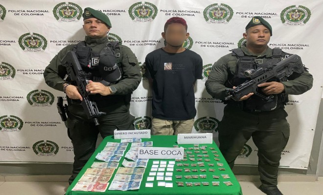 Capturan a sujeto con tráfico, fabricación o porte de estupefacientes 