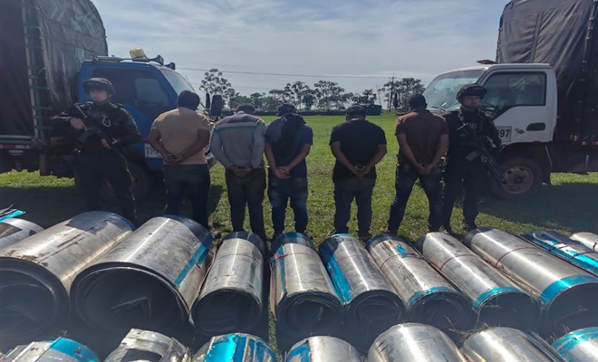 Operaci&oacute;n permiti&oacute; la captura de cinco personas por el delito de receptaci&oacute;n