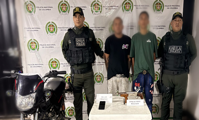 Capturados en procedimiento judicial alias “David” y alias “Sebastián”.