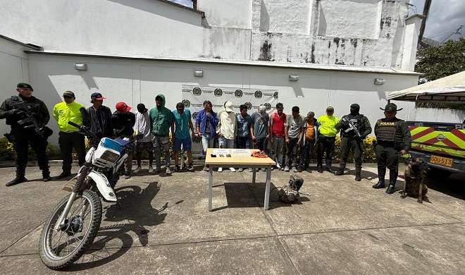 Desarticulacion banda delincuencial dedicada al microtrafico